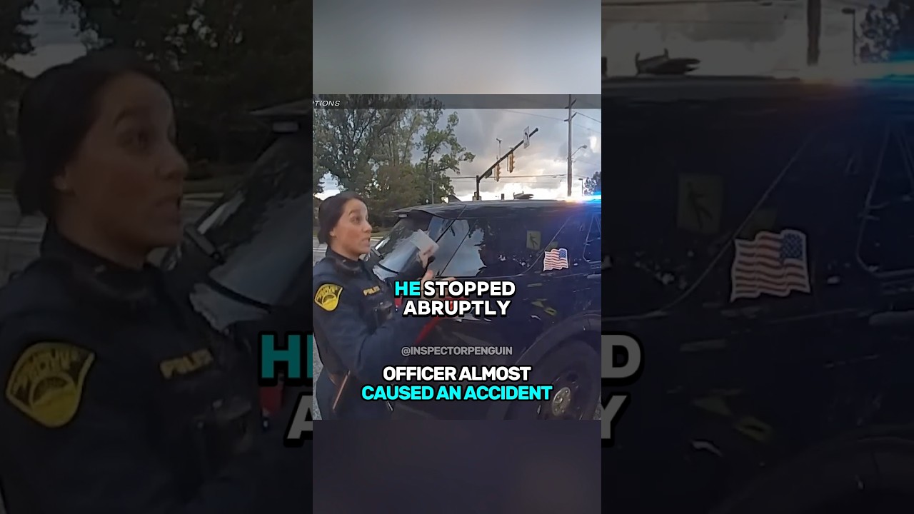 Officer Almost Caused An Accident 🤯
