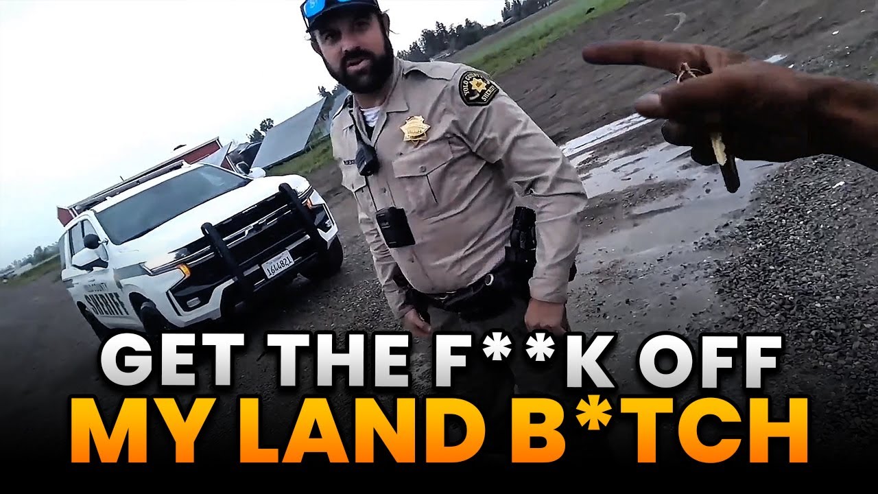 When a Trespassing Officer Tried  To Trespass On The Property Owner And It Backfired